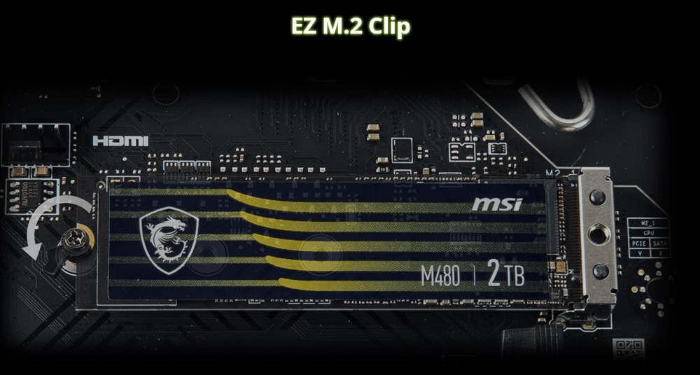 EZ M.2 Clip - Mainboard MSI MAG B660 Tomahawk WiFi DDR4 - songphuong.vn