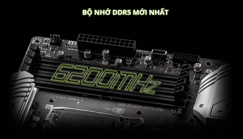 Bộ nhớ DDR5 - Mainboard MSI MAG B660M Mortar WiFi - songphuong.vn
