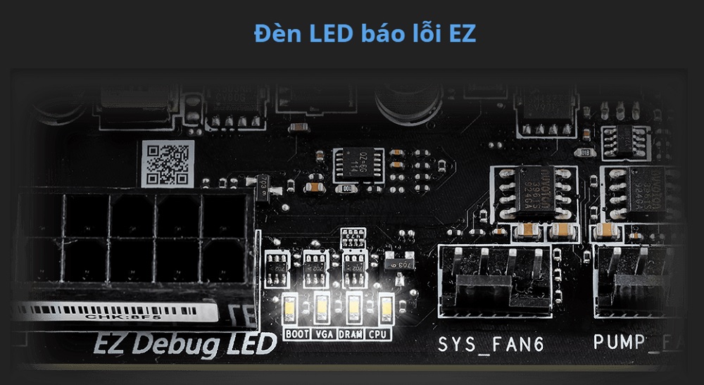 Đèn LED báo lỗi EZ Mainboard MSI Pro H610M-G DDR4 - songphuong.vn