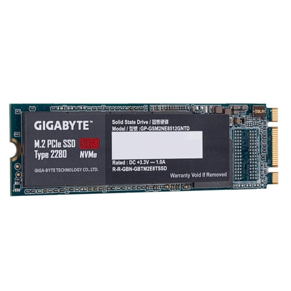 SSD Gigabyte 512GB M.2 2280 NVMe Gen3x4 - GP-GSM2NE3512GNTD (Read/Write 1700/1550 MB/s)