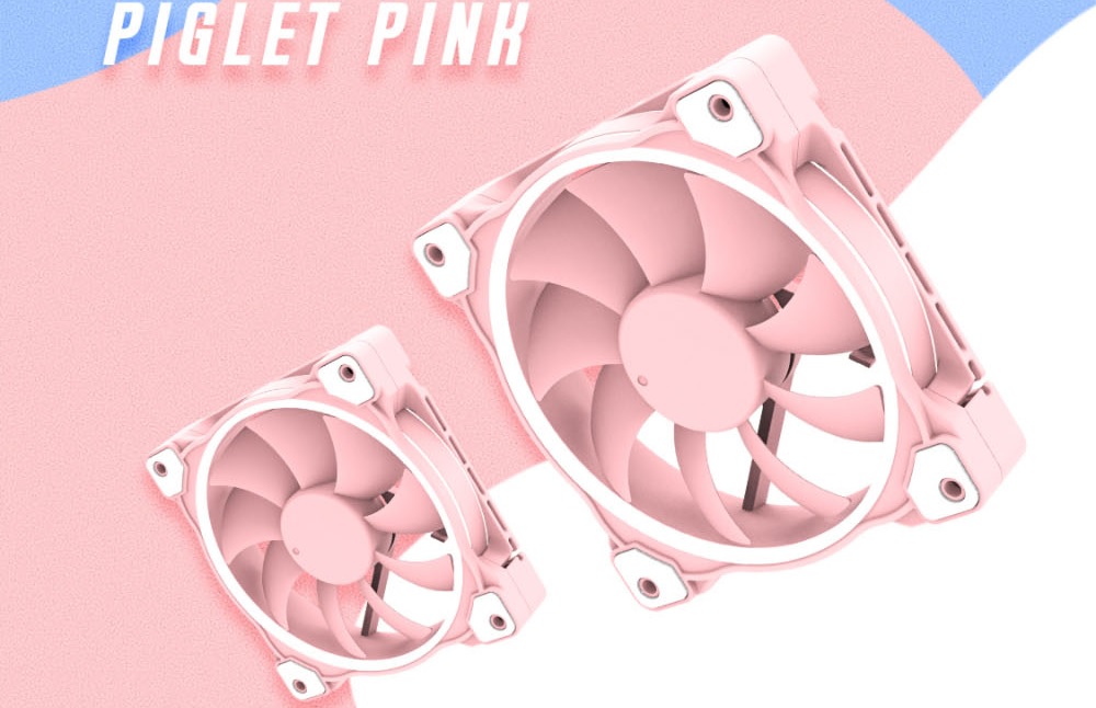 Fan Case ID-COOLING ZF-12025 Pastel Pink - songphuong.vn
