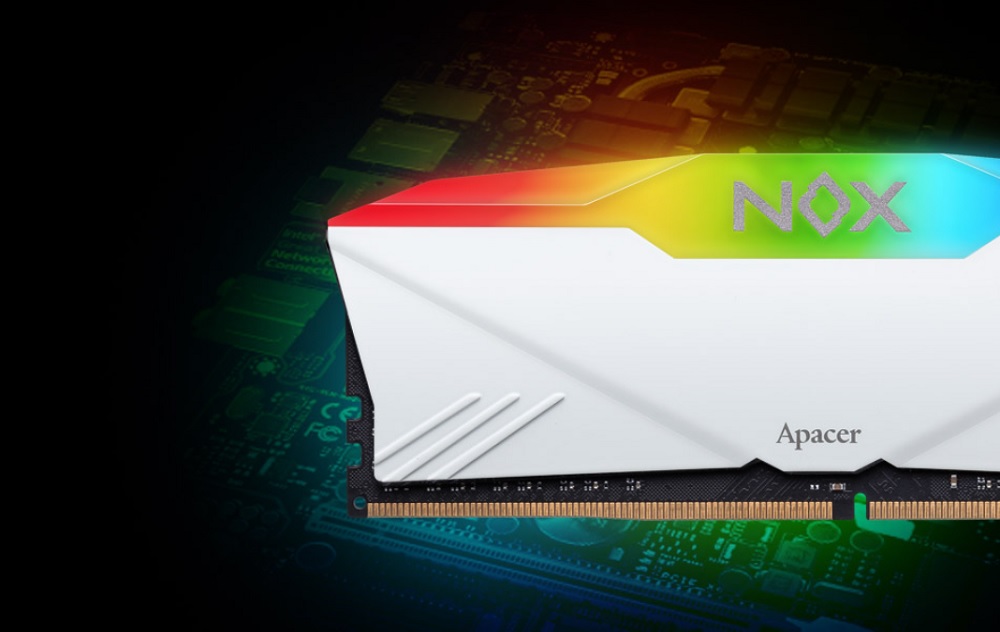 Ram Apacer NOX RGB White Aura2 16GB (2 x 8GB) DDR4 3600MHz – AH4U16G36C25YNWAA-2