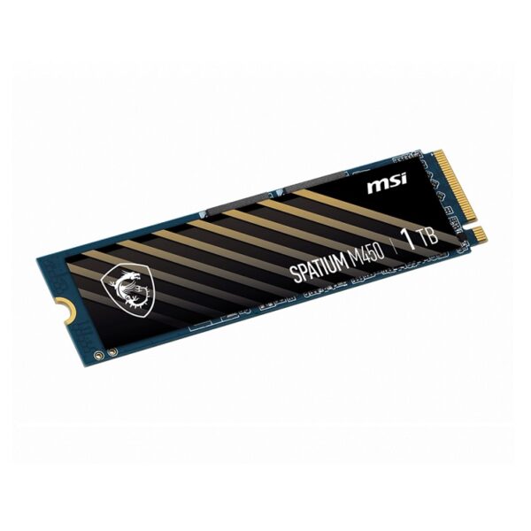 SSD MSI SPATIUM M450 1TB M2 2280 NVMe PCIe Gen4x4 (Read/Write 3600/2300 MB/s, 3D Nand)