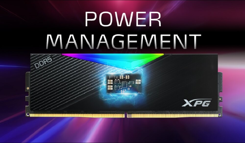 Ram Adata XPG Lancer RGB 16GB DDR5 6000MHz IC quản lý nguồn (PMIC)