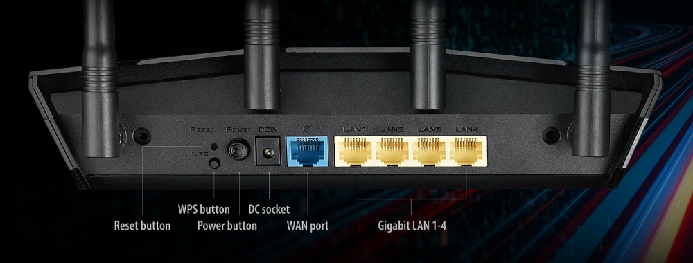 Cổng kết nối Router Wifi Asus RT-AX1800HP