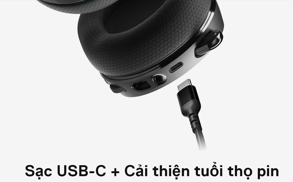 Tai nghe SteelSeries Arctis 7+ Black - songphuong.vn