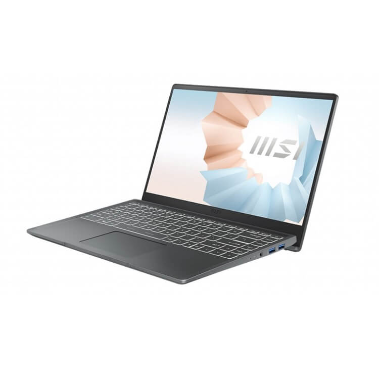 Laptop MSI Modern 14 B11MOU 1034VN (i5 1155G7, Ram 8GB, SSD 512GB, UHD Graphics, 14 inch FHD IPS 60Hz, WiFi 6, Win 11, Xám)