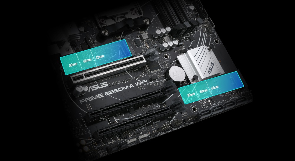 Mainboard ASUS PRIME B650M-A WIFI Hỗ trợ PCIe 5.0 M.2