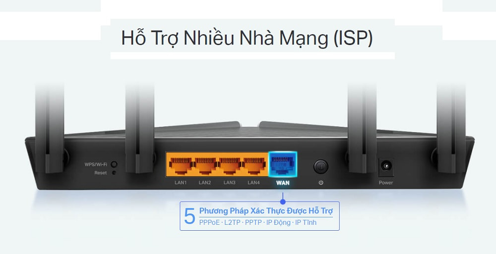 Router Wi-Fi 6 TP Link Archer AX23 Băng Tần Kép AX1800 - songphuong.vn