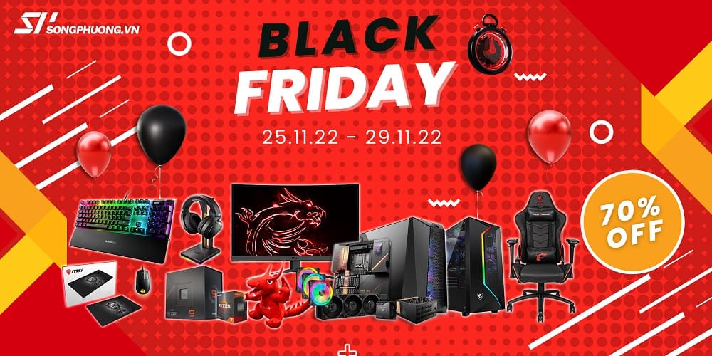 Black Friday 2022 | Khuyến mãi Máy tính, Laptop, Gaming Gear