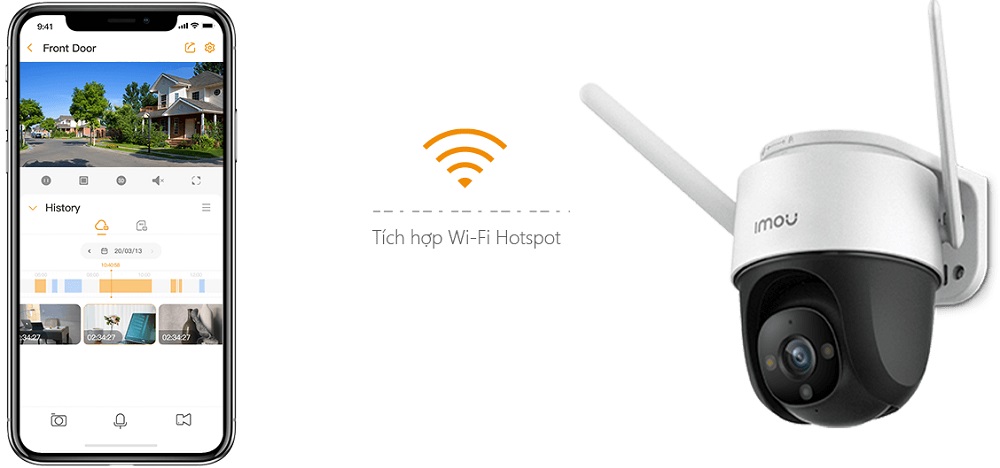 Camera IP Wifi Imou IPC-S21FP 2MP Tích hợp Wi-Fi Hotspot