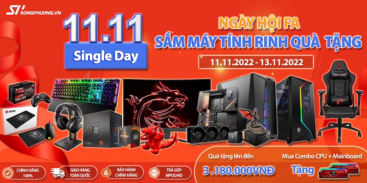 Khuyến mãi Máy tính Laptop Gaming Gear 11-11 | Single Day Sale 11.11.22