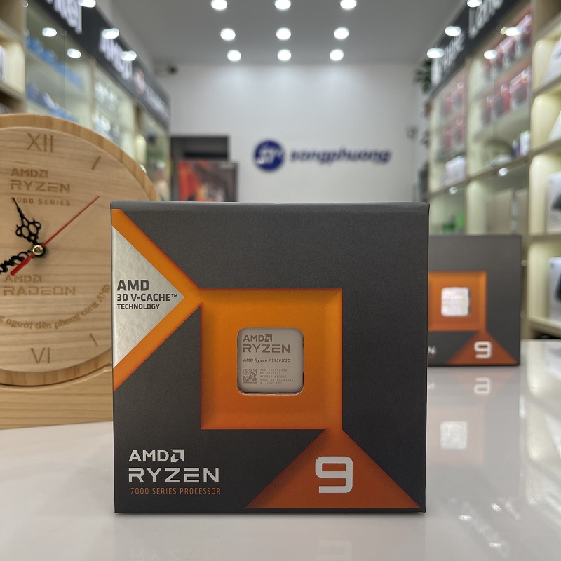 CPU AMD Ryzen 9 7900X3D (4.4GHz boost 5.6GHz, 12 nhân 24 luồng, 140MB Cache, 120W, Socket AM5)