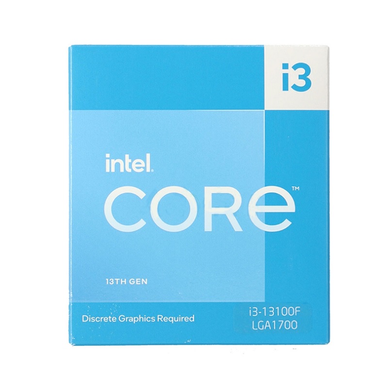CPU Intel Core i3 13100F (3.4GHz boost 4.5GHz, 4 nhân 8 luồng, 12MB Cache, 60W) – SK LGA 1700