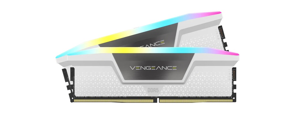 Ram Corsair Vengeance RGB White 32GB (2x16GB) DDR5 6000MHz – CMH32GX5M2B6000C40W