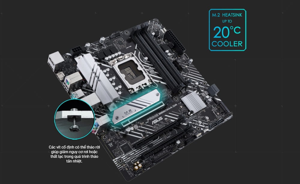 Mainboard ASUS Prime B660M-A D4-CSM - songphuong.vn