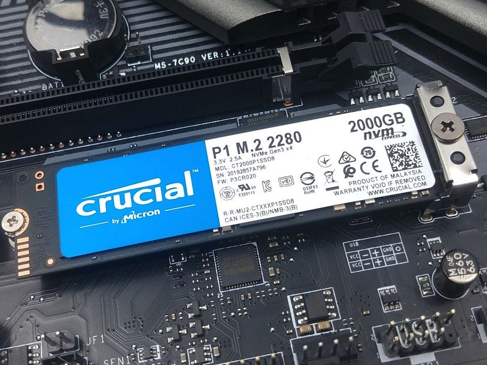 SSD Crucial P2 2TB NVMe PCIe Gen3x4