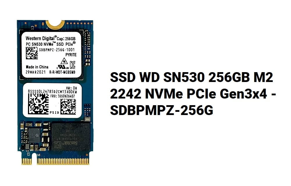 SSD WD SN530 256GB M2 2242 NVMe PCIe Gen3x4 - SDBPMPZ-256G - songphuong.vn