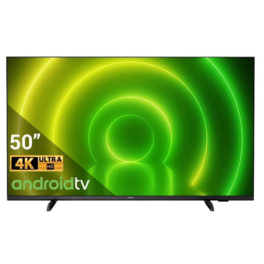 Smart Tivi Philips 50 inch 50PUT7406/74 (4K UHD, ANDROID TV, HDMI, Bluetooth, Netflix, Youtube, CH Play ,HRD, Voice Search)