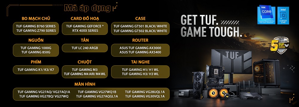 Khuyến mãi Linh kiện Asus Tuf Gaming | songphuong.vn