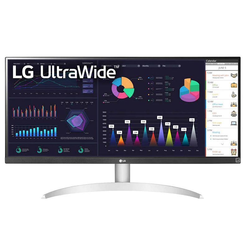 Màn Hình LG UltraWide 29WQ600-W 100Hz( 29 inch, 2560 x 1080, 100Hz, IPS, 5ms, AMD FreeSync, Tích hợp loa)