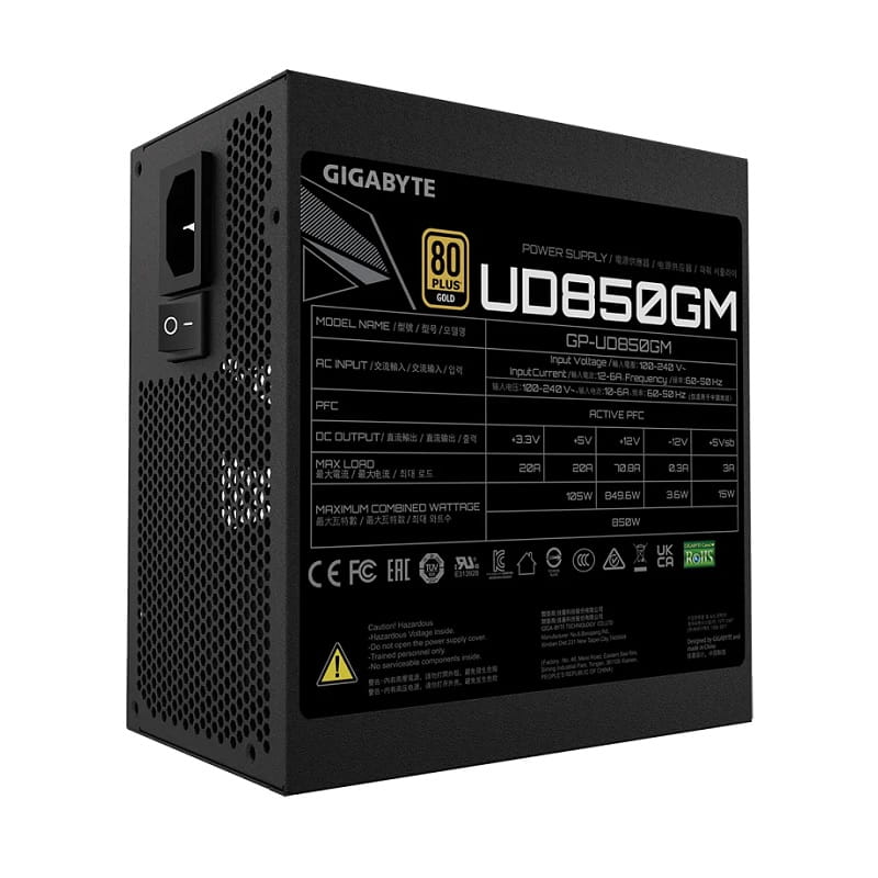 Nguồn Gigabyte UD850GM 850W 80 Plus Gold Full Modular
