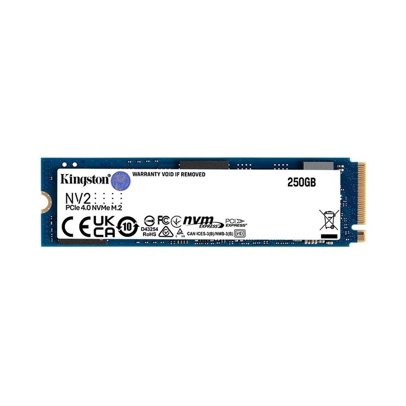 SSD Kingston NV2 250GB M2 2280 NVMe PCIe Gen4x4 SNV2S/250G (Read/Write 3000/1300 MB/s)