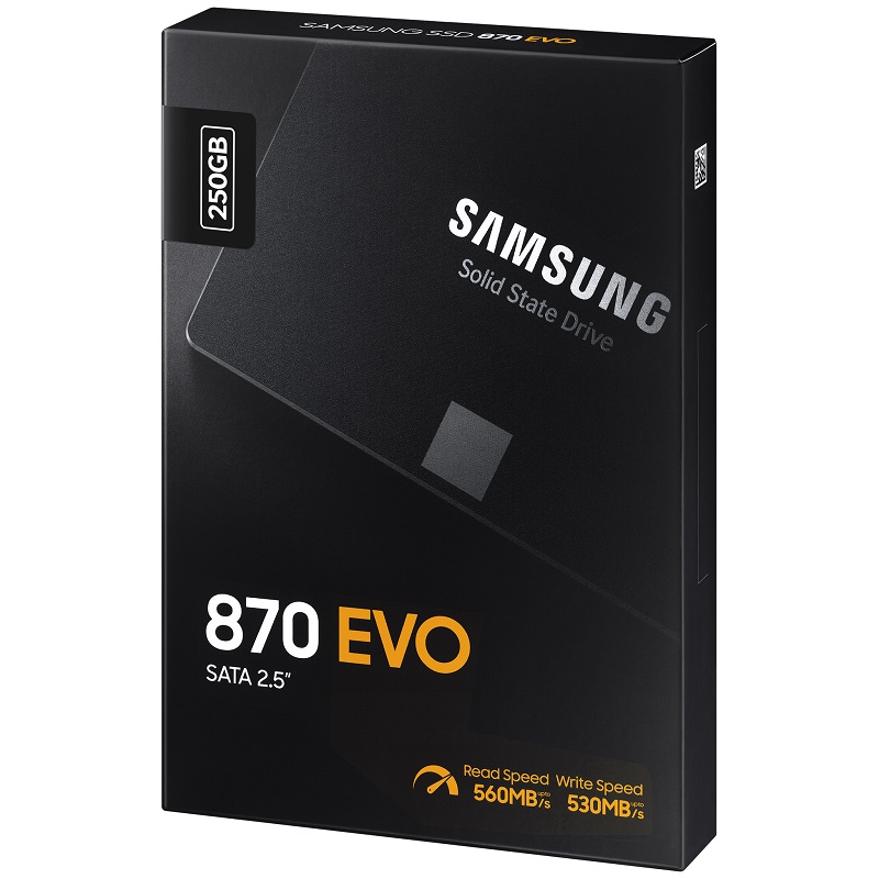 SSD SamSung 870 EVO 250GB 2.5 inch Sata 3 – MZ-77E250BW (Read/Write: 560/530 MB/s, MLC Nand)