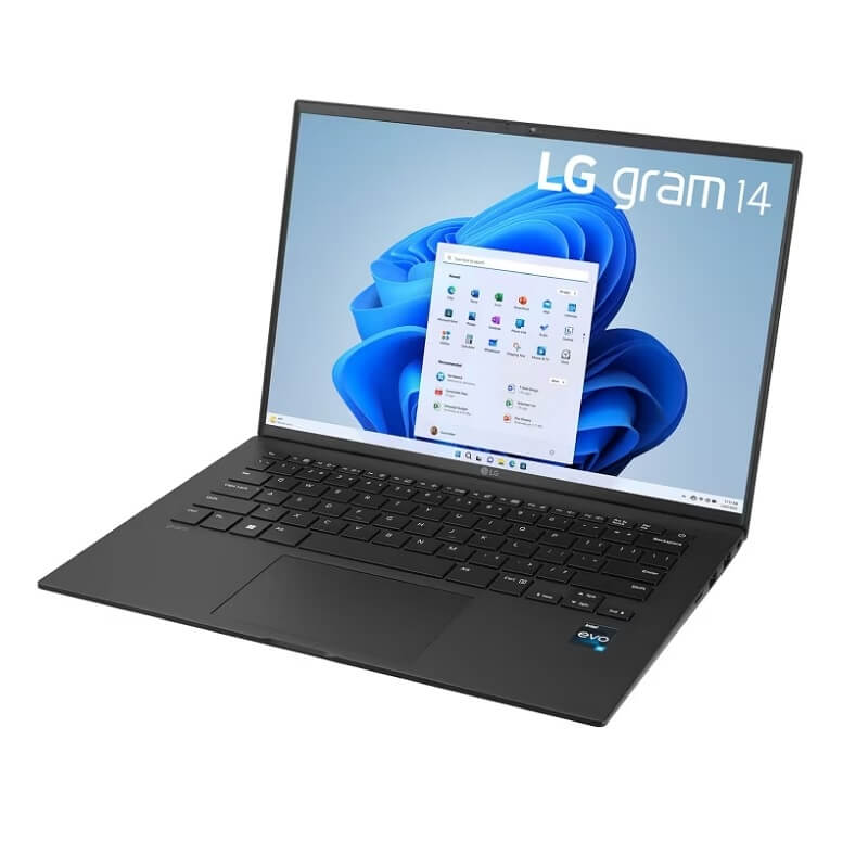Laptop LG Gram 14ZD90R-G.AX52A5 (i5 1340P, 8GB Ram, 256GB SSD, 14 inch WUXGA IPS, 99% DCI-P3, DOS, Black)