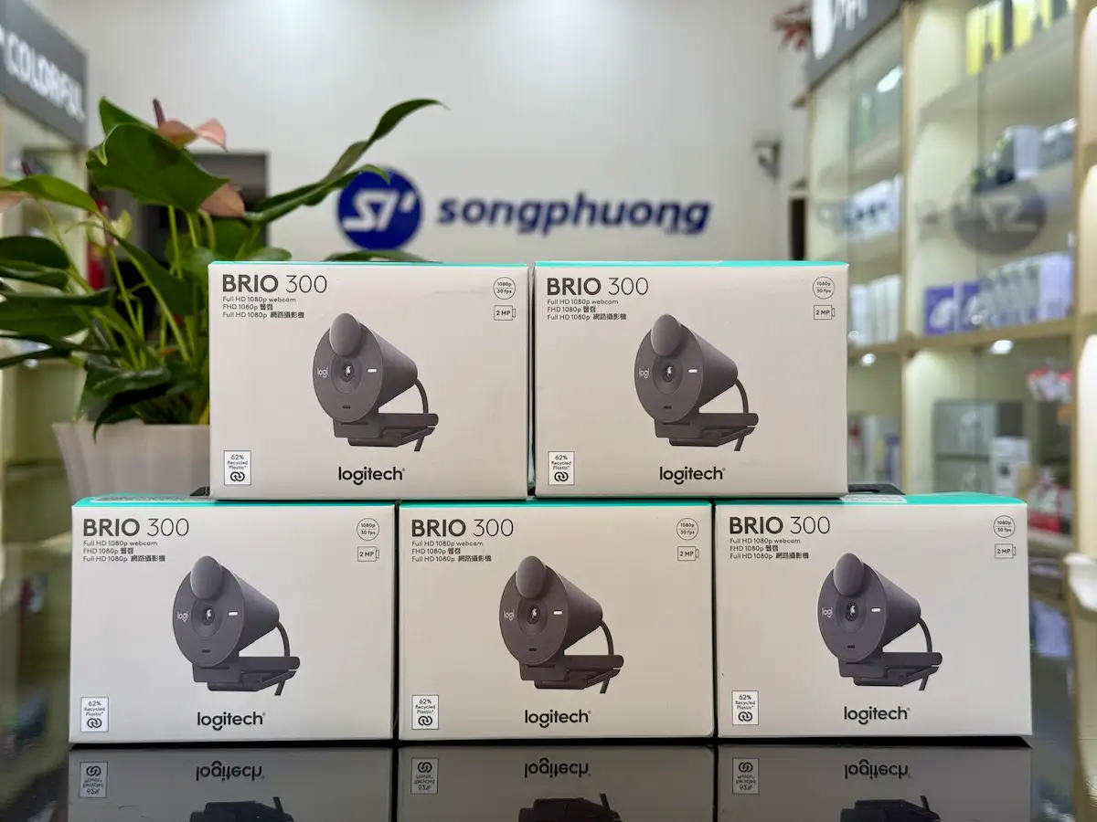Webcam Logitech Brio 300 -songphuong.vn Webcam Logitech Brio 300