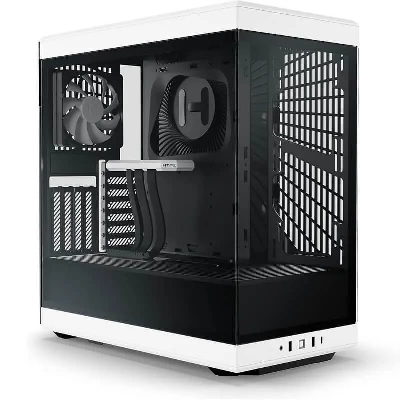Case Hyte Y40 Black-White (ATX, Kính cường lực-Thép-ABS, Riser PCIE 4.0, USB 3.2 Type-C)
