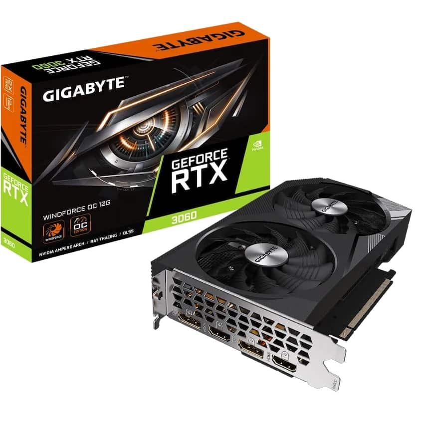 VGA Gigabyte GeForce RTX 3060 WINDFORCE OC 12GB (N3060WF2OC-12GD)
