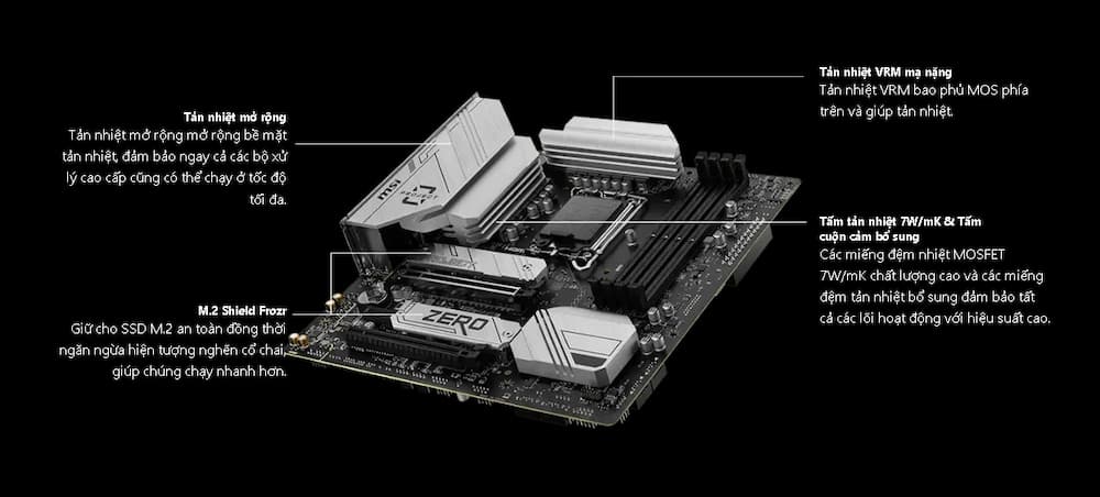 Mainboard MSI B760M PROJECT ZERO DDR5 - 1