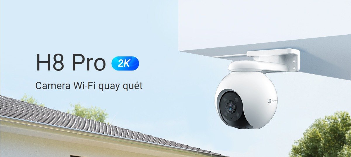 Camera Wifi EZVIZ H8 Pro 3MP (Ngoài trời, 2K) - songphuong.vn