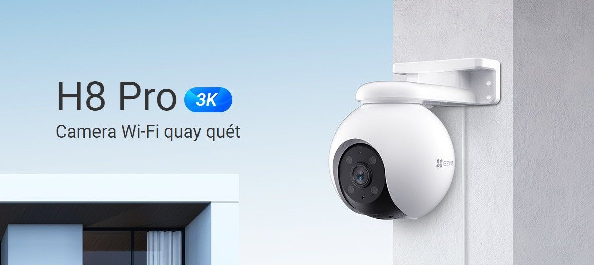 Camera Wifi EZVIZ H8 Pro 5MP (Ngoài trời, 3K)