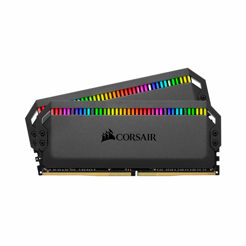 Ram Corsair Dominator Platinum RGB Black 32GB (2x16GB) DDR4 3200Mhz -CMT32GX4M2E3200C16