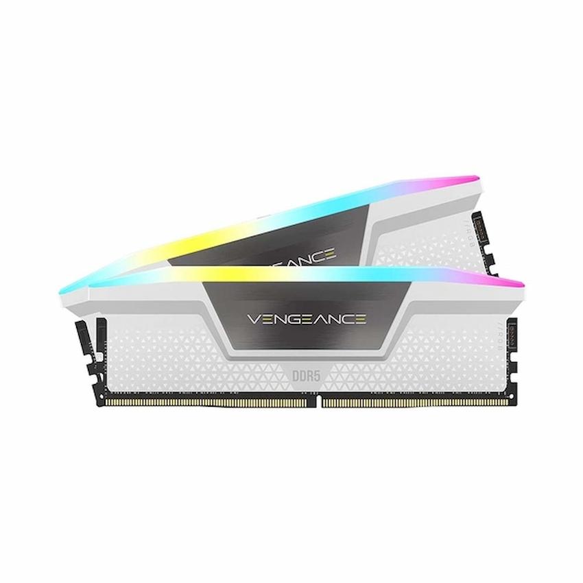 Ram Corsair Vengeance RGB White 64GB (2x32GB) DDR5 5600MHz – CMH64GX5M2B5600C40W