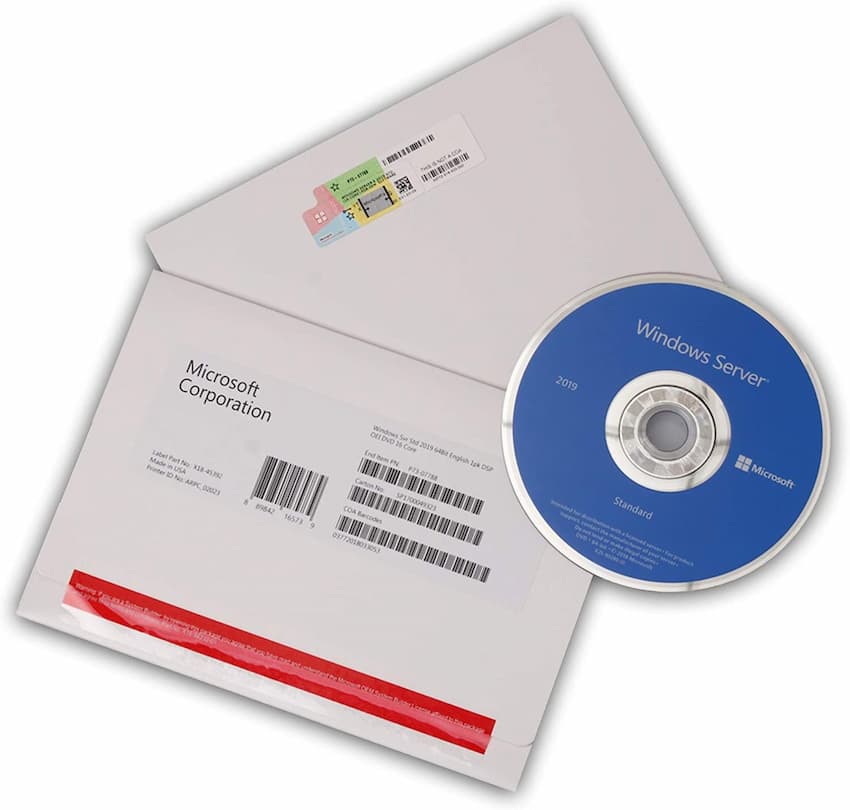 Windows Server Std 2019 64 Bit English 1pk DSP OEI DVD 16 Core (P73-07788)