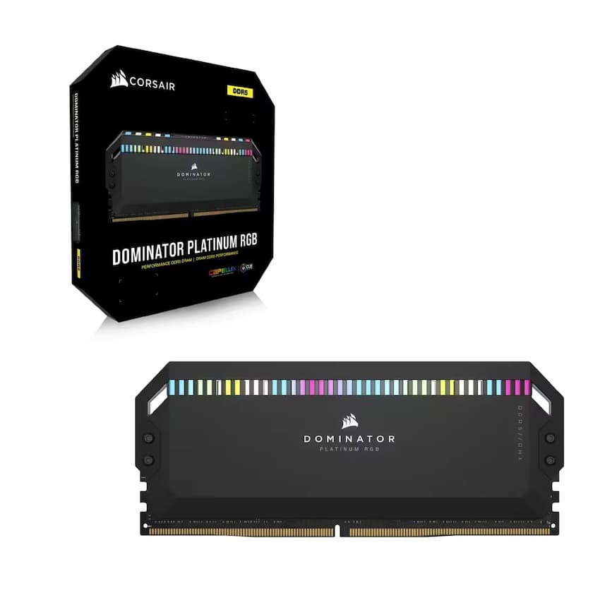 Ram Corsair Dominator Platinum RGB Black 64GB (2x32GB) DDR5 5600Mhz – CMT64GX5M2B5600C40