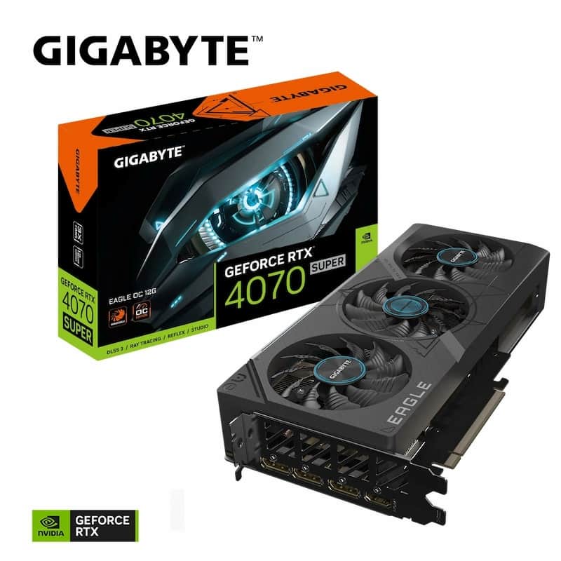 VGA Gigabyte GeForce RTX 4070 SUPER EAGLE OC 12G (GV-N407SEAGLE OC-12GD)