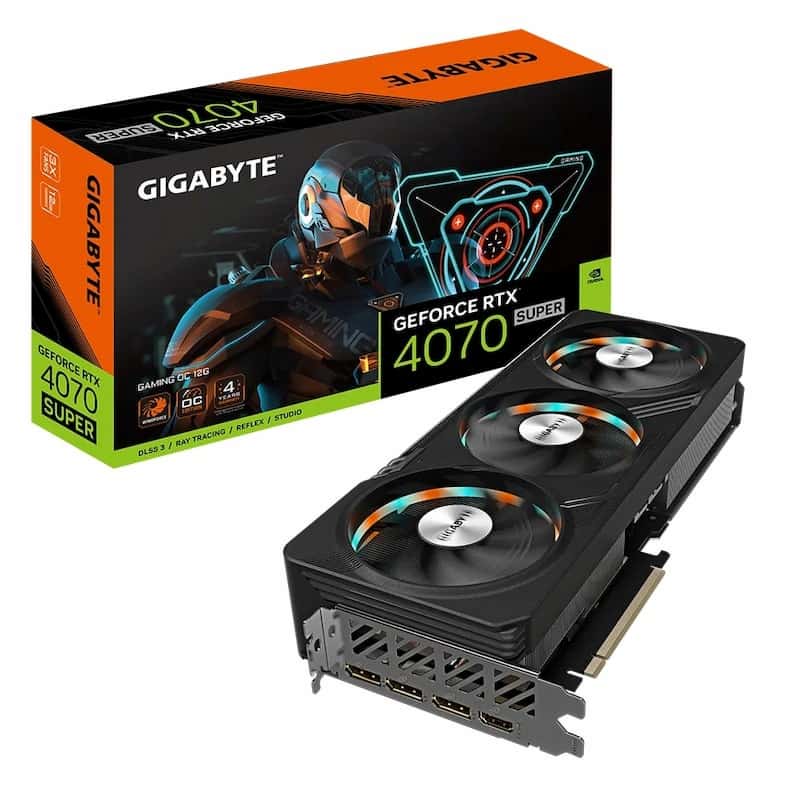 VGA Gigabyte GeForce RTX 4070 SUPER GAMING OC 12G (GV-N407SGAMING OC-12GD)