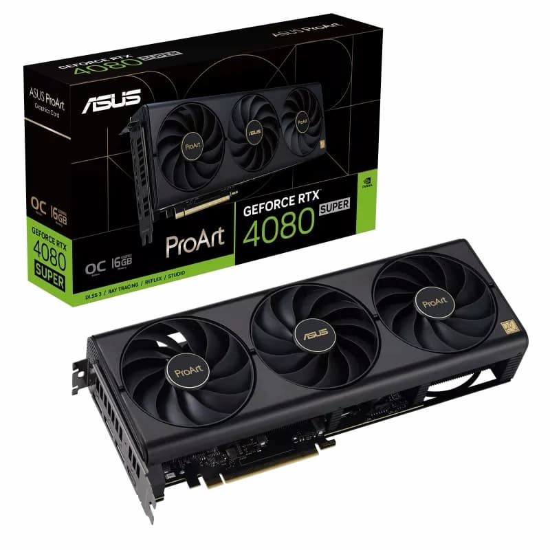 VGA Asus ProArt GeForce RTX 4080 SUPER O16GB GDDR6X (PROART-RTX4080S-O16G)