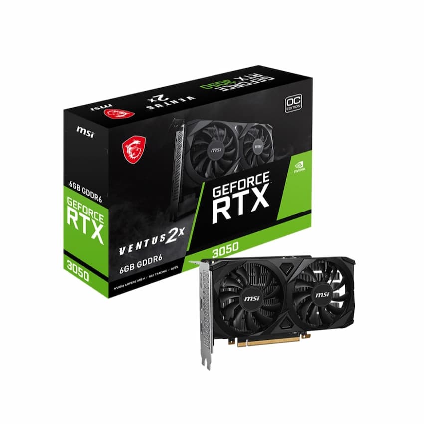 VGA MSI GeForce RTX 3050 VENTUS 2X 6G OC