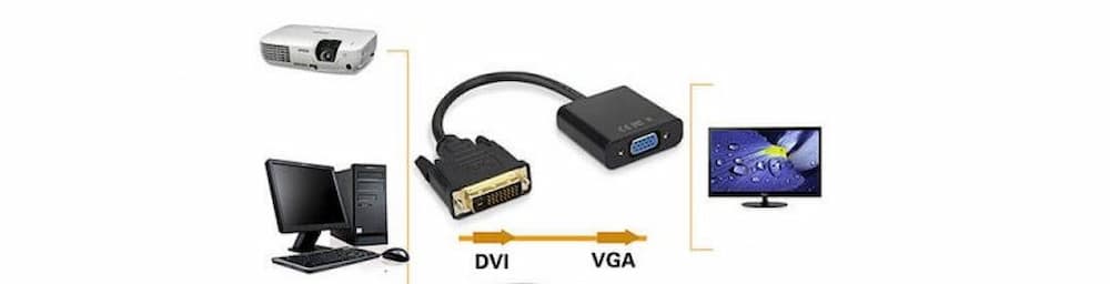 Cáp chuyển đổi DVI-D to VGA Female
