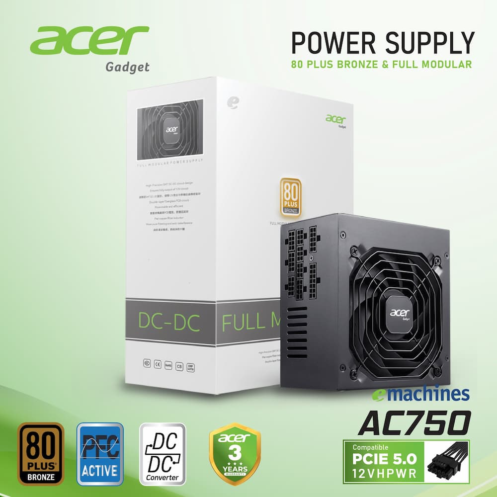 Nguồn Acer AC750 Full Range 750W 