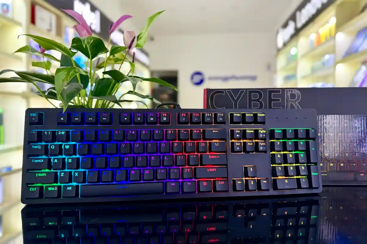 Phím cơ Quang học Fuhlen CYBER Led Rainbow -songphuong.vn Phím cơ Quang học Fuhlen CYBER Led Rainbow