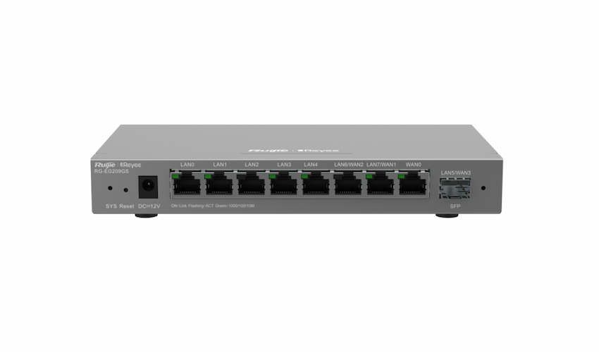 Router cân bằng tải RUIJIE Reyee RG-EG209GS (4 Port WAN, 1 SFP, 200 User)