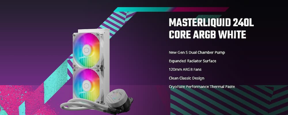 Tản nhiệt Cooler Master MASTERLIQUID 240L Core White