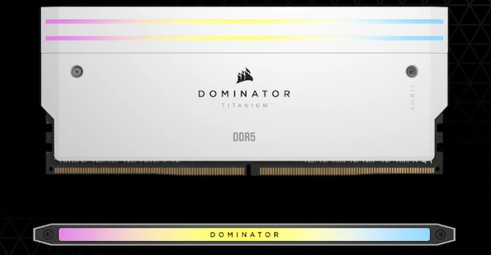 Ram Corsair Dominator Titanium RGB White 48GB DDR5 6000Mhz