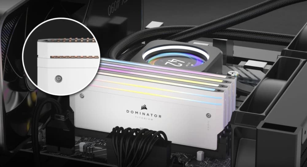 Ram Corsair Dominator Titanium RGB White 48GB DDR5 7000Mhz